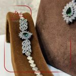 ست نقره زنانه با سنگ سبز - تصویر 2